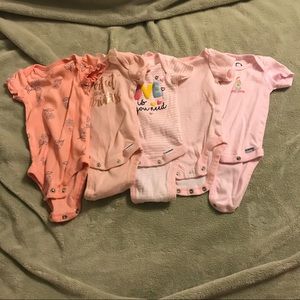 Newborn pink onesie bundle